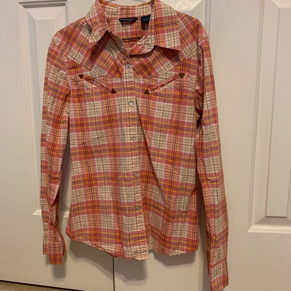 Plaid button up shirt